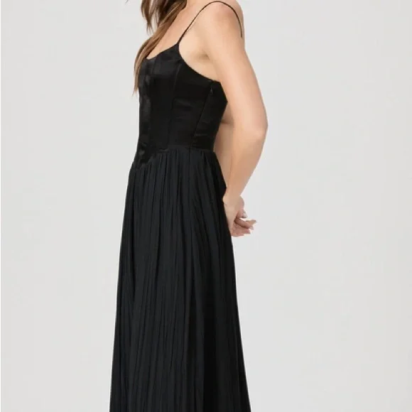 paige elke corset midi dress NWT Paige Elke Dress Black midi dress